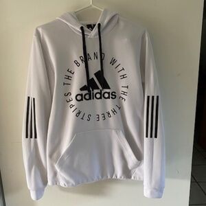 Adidas White Hoodie